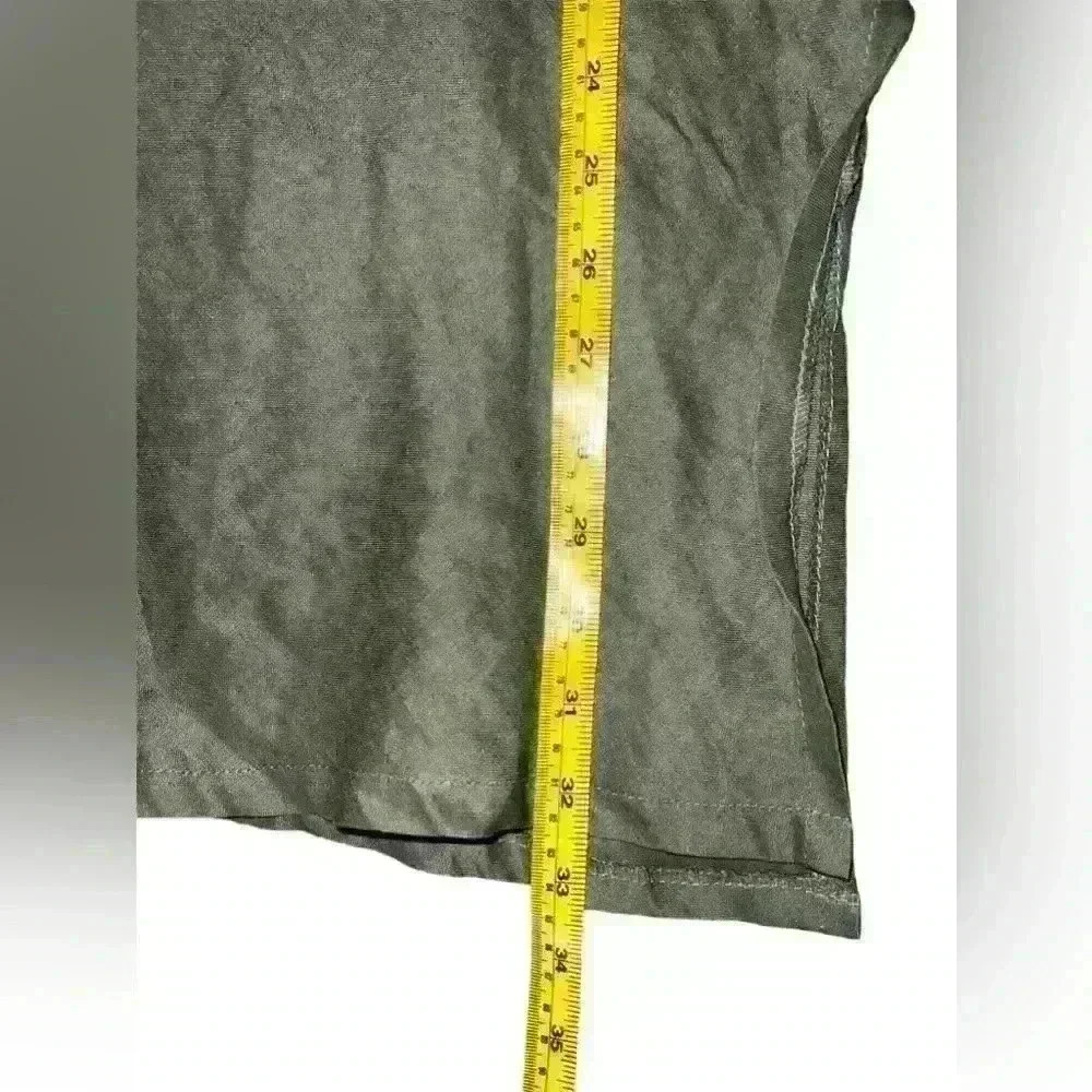 Extreme Green  Sze M Made In Greece Boho , Bohemian Mock Neck Sleeveless - Picture 3 of 5